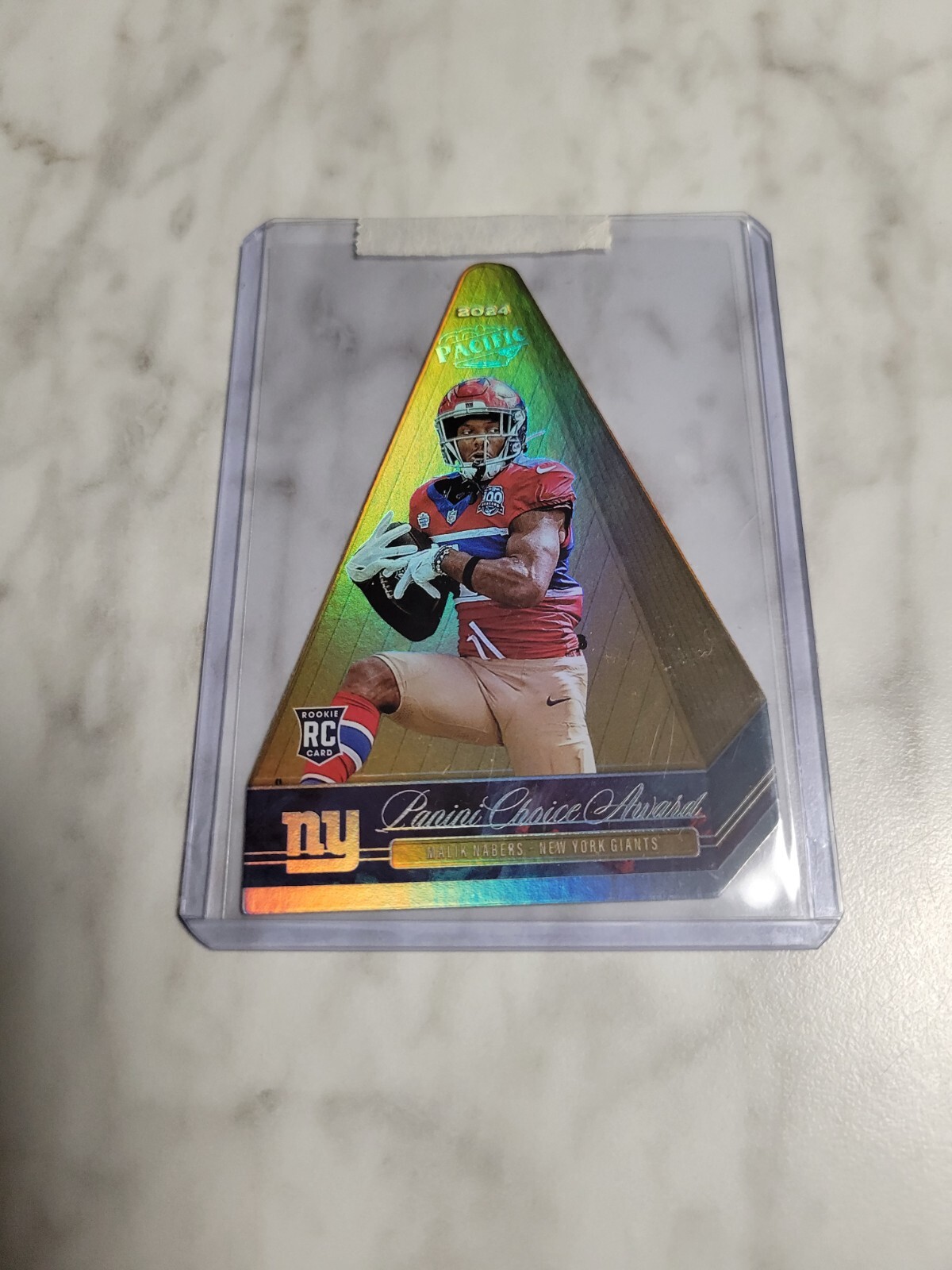 2024 Panini Encore Pacific Choice Awards SSP Malik Nabers Die Cut RC Rookie Card