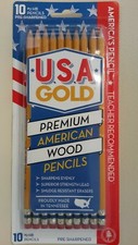  U.S.A Gold Premium American Wood #2 Pencils 10/24/36  Pre Sharpened Made In USA