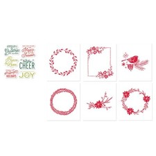 Christmas Holiday Embossing Folders and Stamp Set