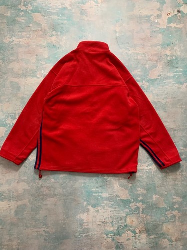 Vintage Adidas Fleece Full Zip Jacket 1990s men’s size Large Red Outdoor Life - Picture 21 of 24