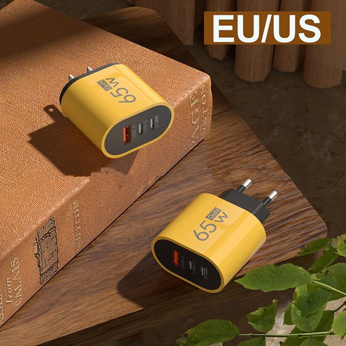 65W GaN Charger PD Fast Charge Type C USB Phone Charger For IPhone 15 14 Samsung - 第 3/14 張圖片