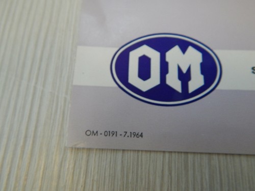BROCHURE DEPLIANT ORIGINALE 1964 OM MODIFICA A GAS PER CARRELLO A BENZINA - Picture 4 of 4