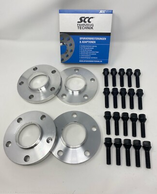 4x15mm Adapterscheiben SCC für BMW 5er E39 LK 5/120 74,1 auf 72,6 inkl Schrauben
