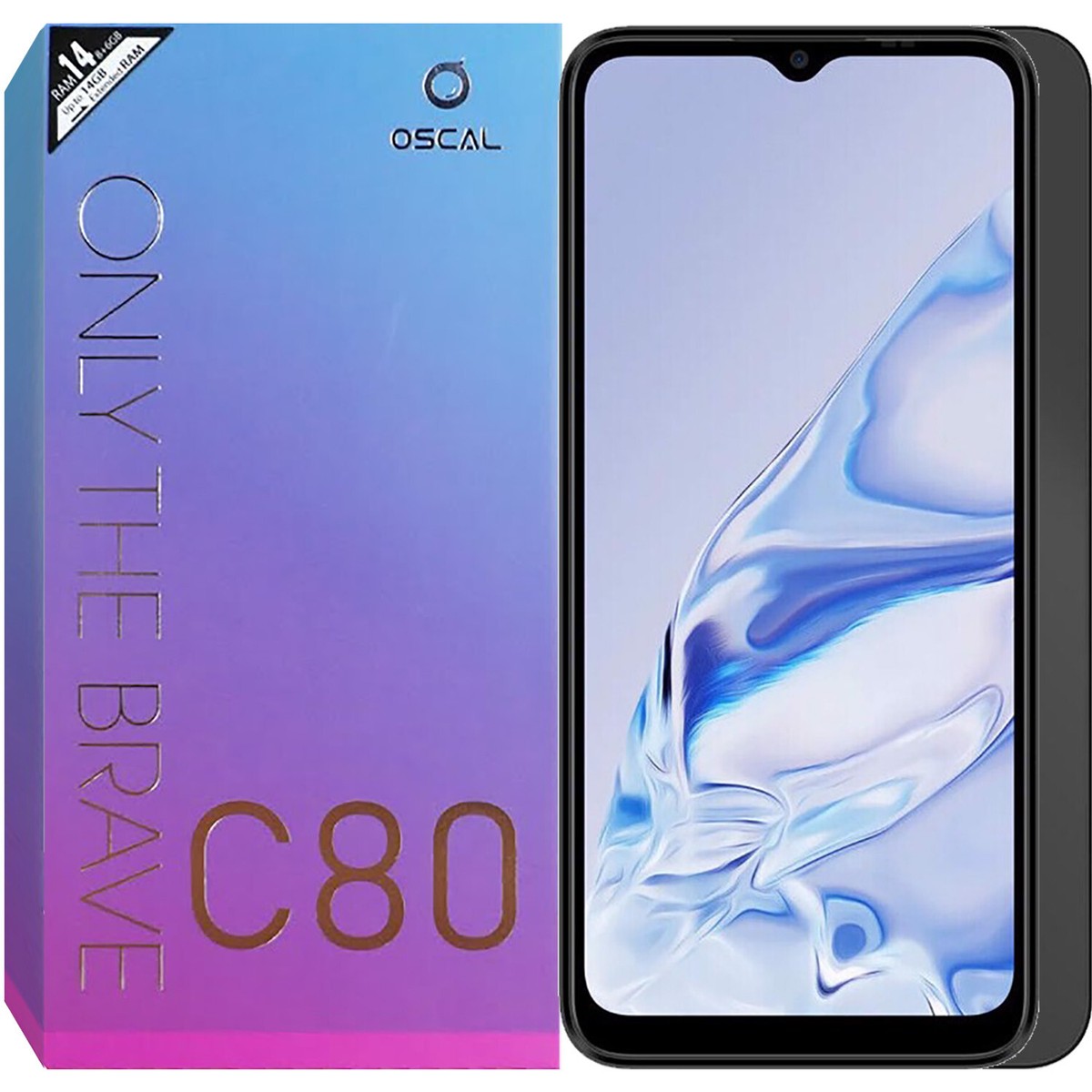 Blackview Oscal C80 4G Midnight Black 128GB + 8GB Dual-Sim