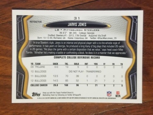 2013 Topps Chrome Refractor, Xfractor & Parallel Football Cards Pick Your Player - Picture 47 of 369