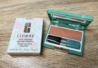 Clinique Soft Pressed Powder Blusher 02 Honey Blush Full Size 0.26oz NIB