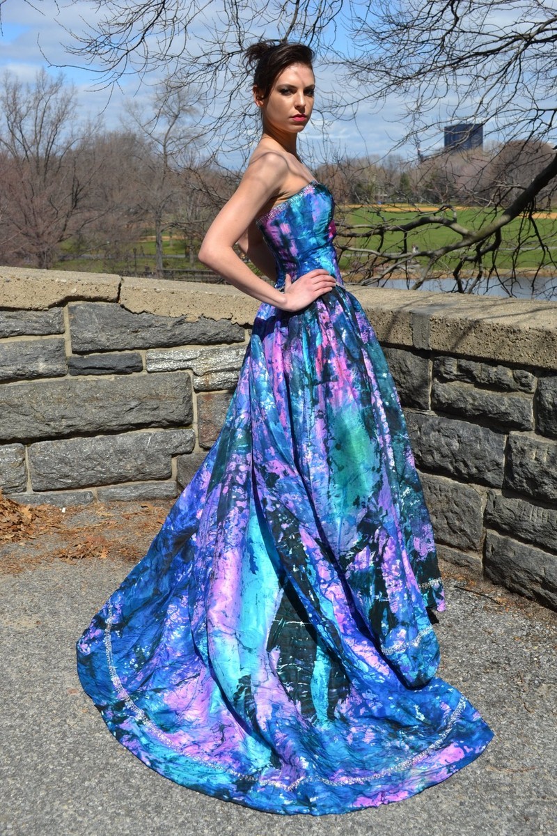 Purple And Blue Wedding Dresses