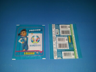 PANINI UEFA EURO 2020 PREVIEW EM 2020 Tüte Full Bag Vertikal Paket Pochette 