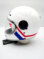 Torc Newport T1 Allegiance Motorcycle Helmet Gloss White Medium - T102ALL23