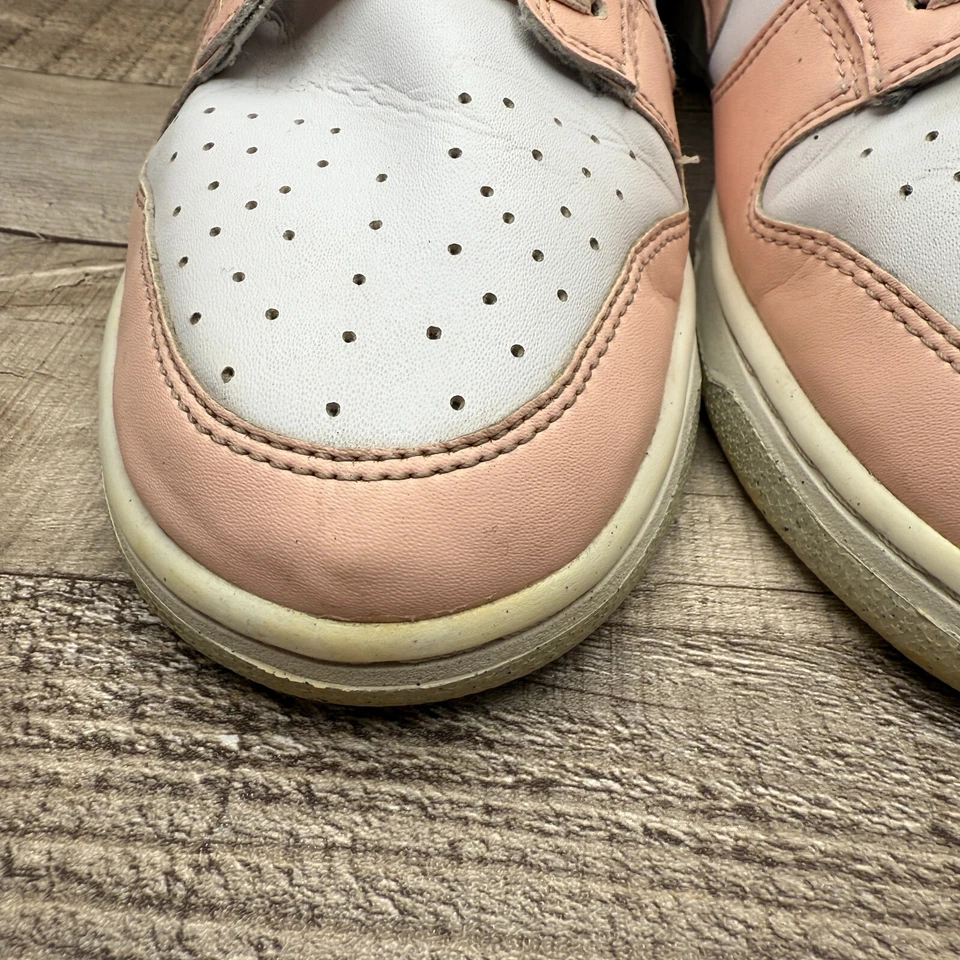 Nike Dunk Low Next Nature Coral Pálido Zapatilla Mujer 10.5 10 1/2 Blanco Rosa Cuadros Foto 4 de 4