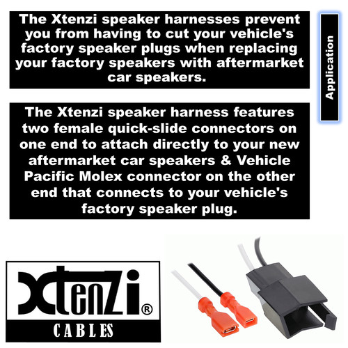 Xtenzi 2 Pair Car Audio Speaker Harness Set for GMC, Chrysler, Dodge Vehicles - Picture 5 of 9