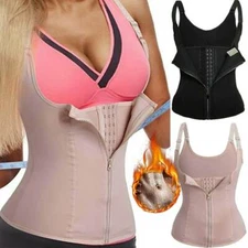 WOMEN SAUNA WAIST TRAINER VEST CINCHER GIRDLES TOP FAJAS REDUCTORAS COLOMBIANAS