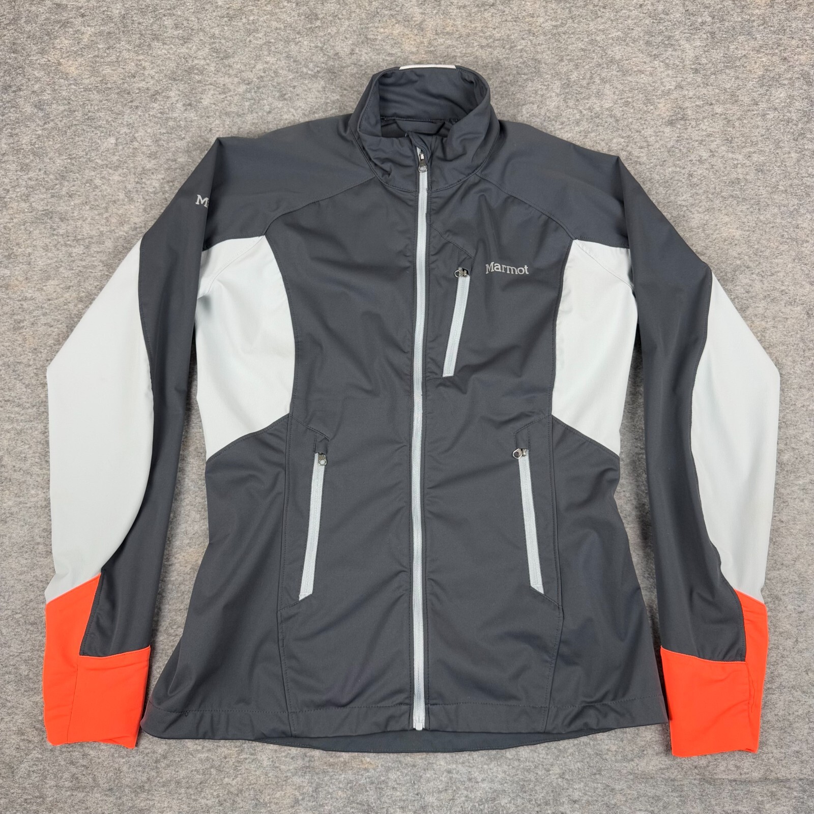 Marmot Full Zip Jacket Softshell Pockets Polyeste… - image 1