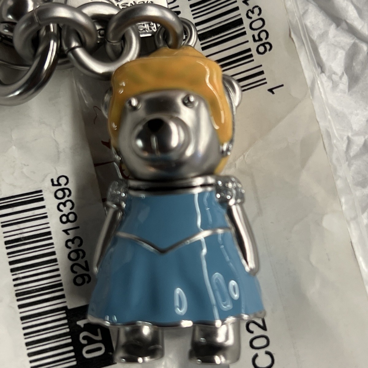 NWT Disney X Coach CINDERELLA BEAR Bag Purse Charm Key Ring | eBay
