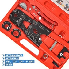 iCrimp PEX Crimping Tool Kit, Meets ASTM F1807 Standard, 13" PEX Crimper, new