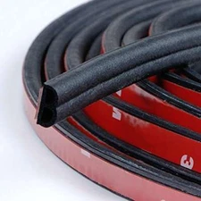33FT B-Shape Rubber Car Door Seal Strip Hollow Edge Guard Weatherstrip Universal