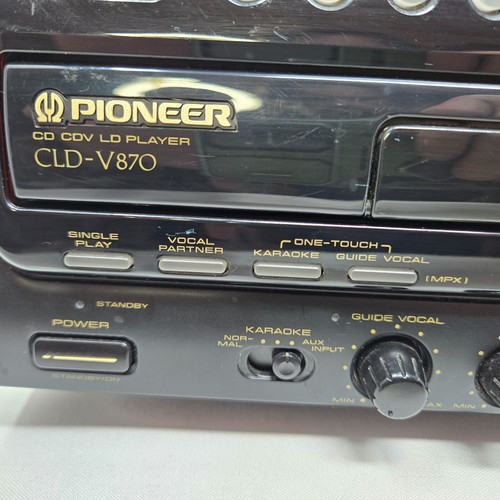 Reproductor de CD Karaoke Pioneer Laserdisc CLD-V870 CDV enciende sin error de disco - Imagen 13 de 19