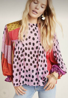 NWT $128 Bl^nk London x Anthropologie MIRANDA PEASANT 3X