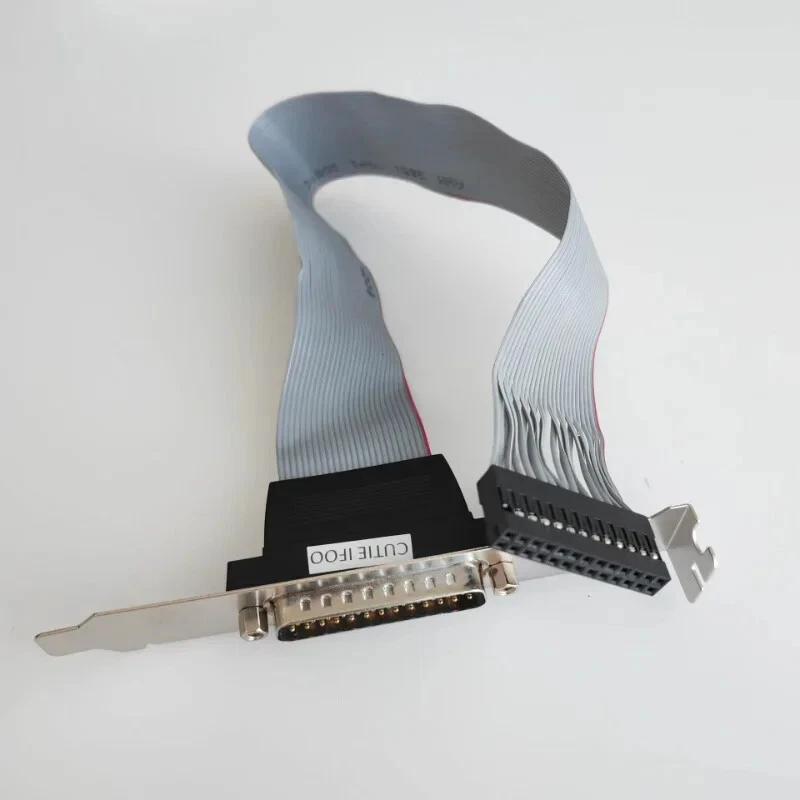 FC 2.54mm 25Pin Mainboard Motherboard Parallel LPT DB25 Print Port Bracket Cable - Image 3 of 3