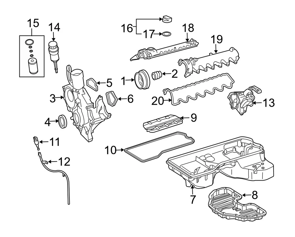 Filtro de aceite de motor original OEM para Mercedes 2751800009 Foto 2 de 2