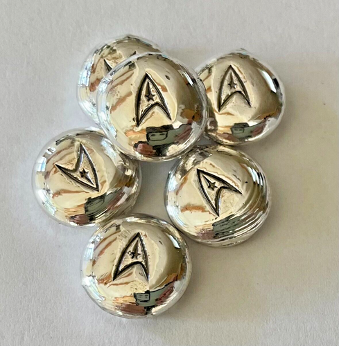 1 oz SILVER .999 six STAR TREK logo hand poured bar 99.9% one ounce six bars - Picture 4 of 5