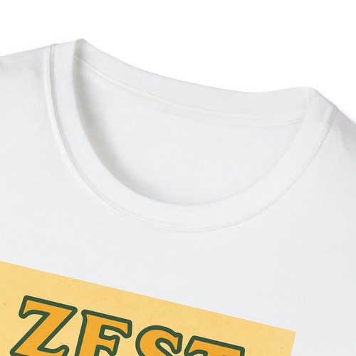 Zest for Life Unisex T-Shirt, Fun Tee, Gift for Citrus Lovers, Summer Vibes, - Picture 4 of 25