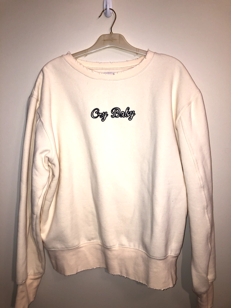 Ariana Grande Crybaby Ivory Sweatshirt Size Medium