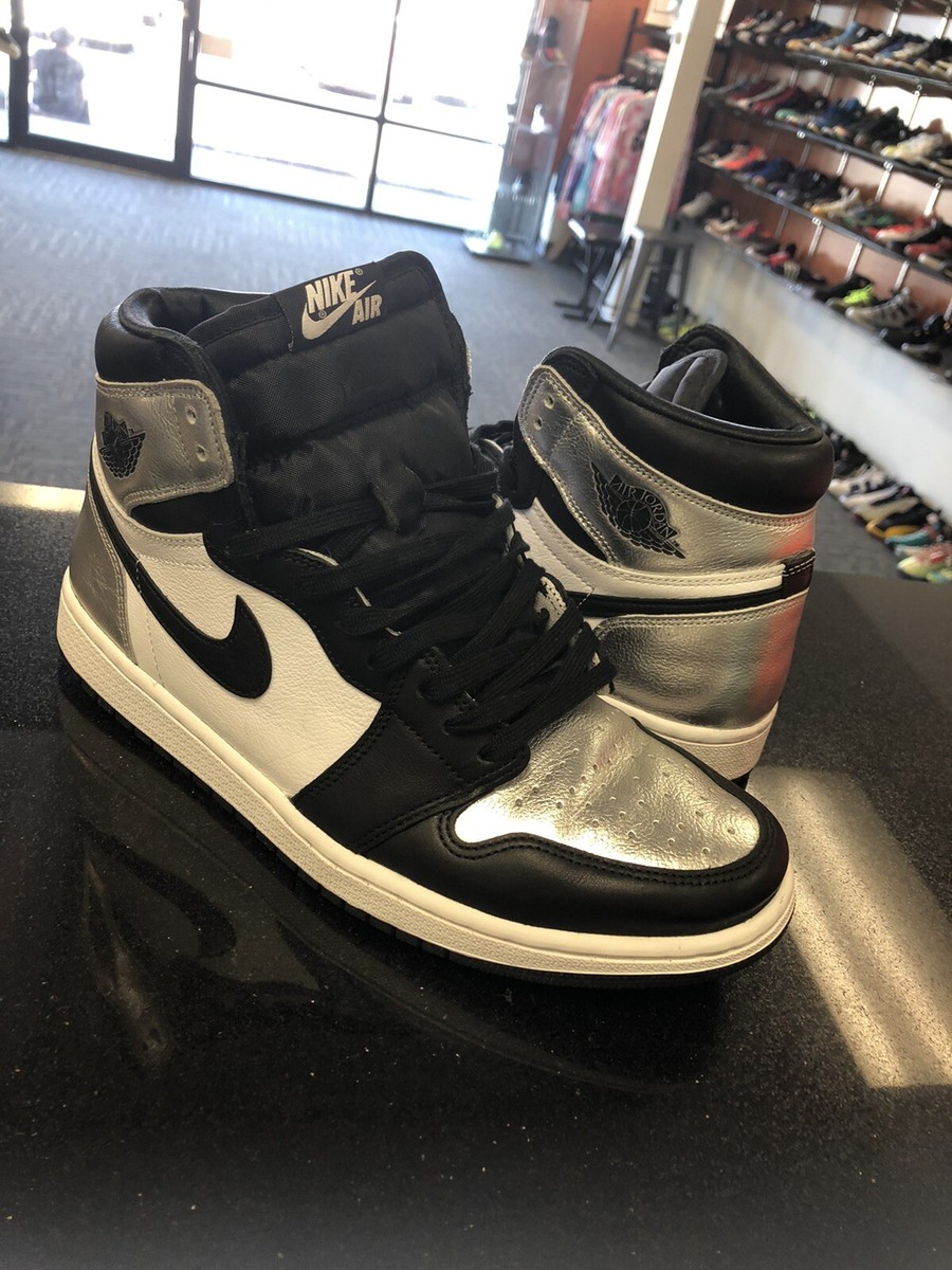 silver toes jordan 1 on feet