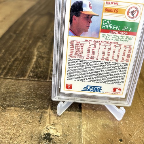 1988 SCORE GLOSSY CAL RIPKEN JR #550 ORIOLES CARD PSA 9 - Picture 11 of 12