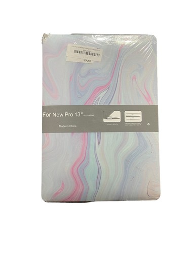 Macbook New Pro 13" Case +Keyboard Cover A2251/A2289. Pink & Blue Marble - Picture 6 of 9