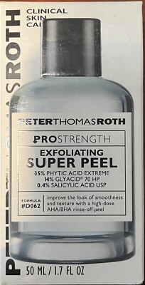 Peter Thomas Roth Pro Strength Exfoliating Super Peel  1.7oz/50ml New With Box