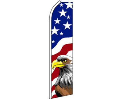 USA Eagle Red / White / Blue Swooper Super Feather Advertising Flag