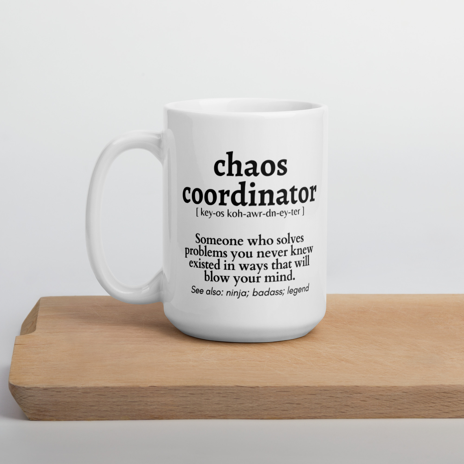 Chaos Co-ordinator - Gift Funny Manager Mug - Victorian Print