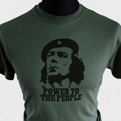 Power To The People Citizen Smith T-Shirt Wolfie Retro TV Vintage Tooting Grün