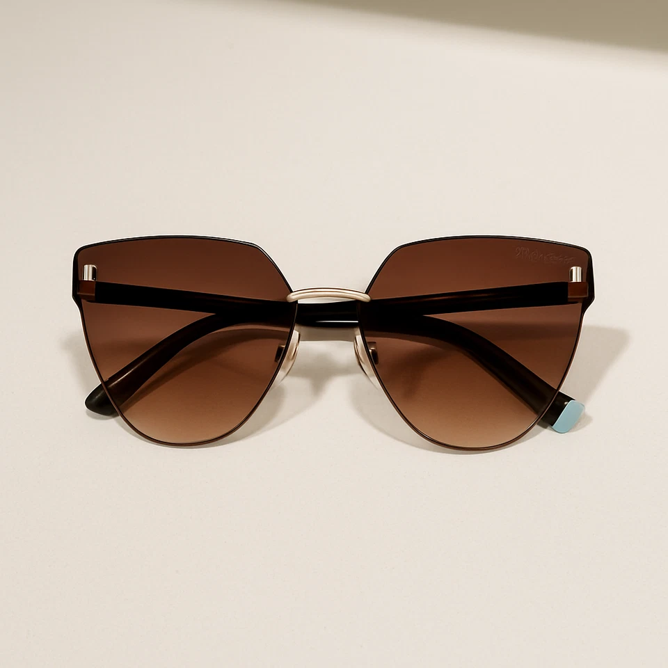 Gafas de sol para mujer TIFFANY & Co. DORADO MARRÓN degradadas TF3070 60213B  Foto 2 de 4