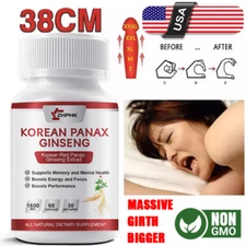 Best Korean Red Panax Ginseng Extract 1600mg 60 Capsule - Extra Strength NON-GMO