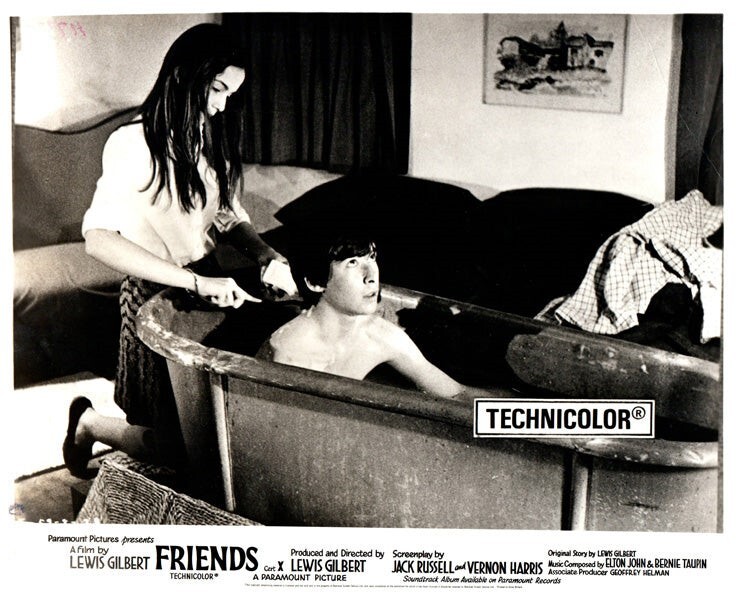 Friends Original Lobby Card Anicee Alvina Sean Bury barechested in