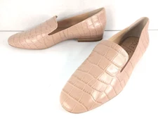 SOLE SOCIETY TAKINA LEATHER SLIP ON FLATS - Womens Size 8 - Rose Gold Shoes