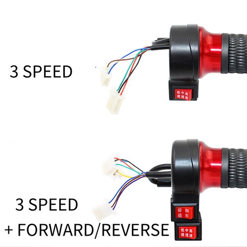 Universal 3 Speed Reverse eBike Twist Throttle for Electric Scooter - Picture 6 of 10