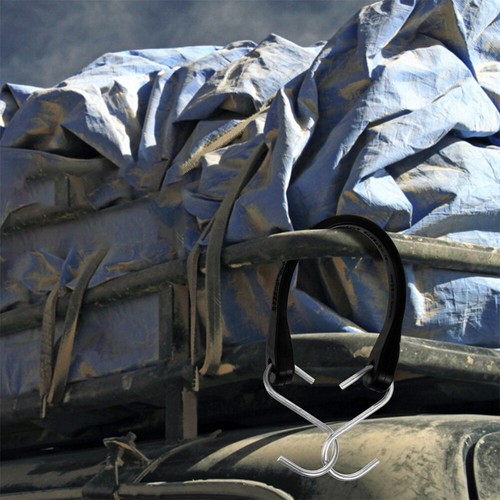 Rubber Bungee Cord Rubber Tie Down Strap Heavy Duty Bungee Cord with Hooks - Picture 5 of 12