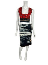Vtg Jean Paul Gaultier Patchwork Print Top Skirt Set 42 M