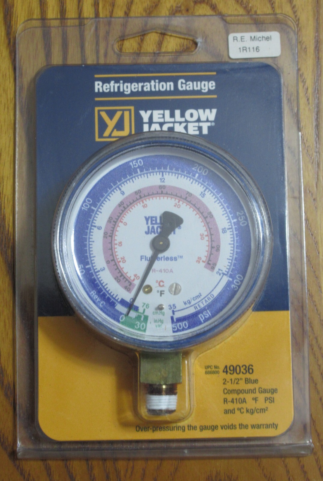 Refrigeration Manifold Yellow Jacket 41355 - 2.5 Inch Gauges For R