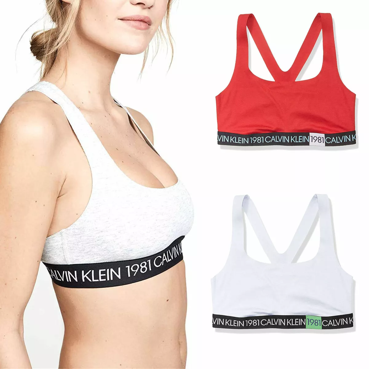 Calvin Klein Women Underwear Athletic 1981 Bold Unlined Racerback