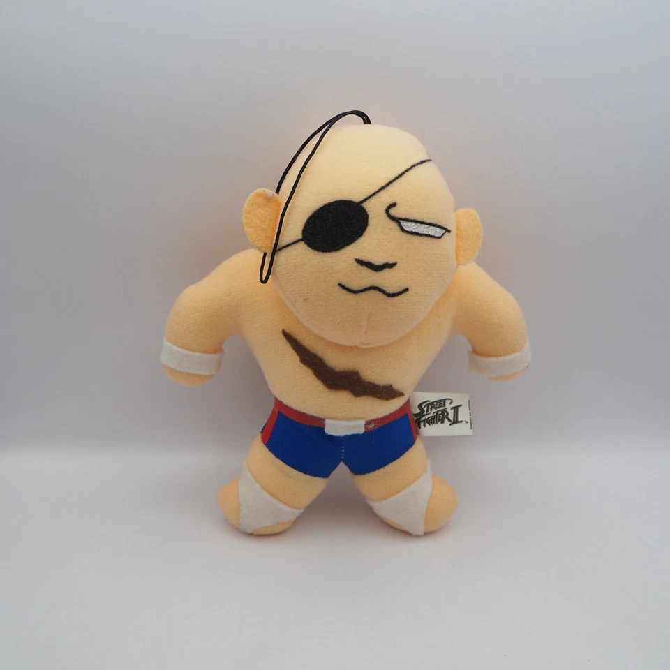 D2805A Street Fighter II SAGAT Capcom Plush 7" Stuffed Toy Doll Japan - Image 3 of 4