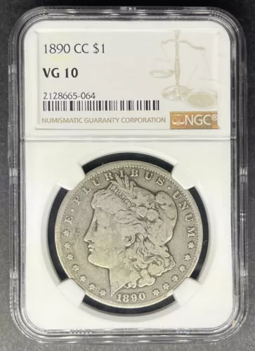 1890-CC Morgan Dollar NGC VG-10, Buy 3 Items, Get $5 Off!!
