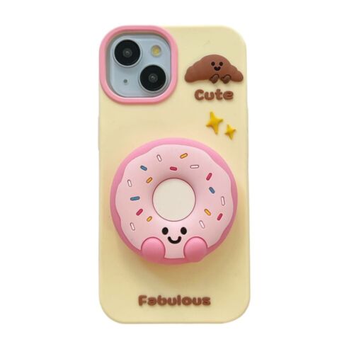 Free Shipping 3D Cute Cartoon Animal Silicone Case For iPhone13 14 15 16 Pro Max - Picture 25 of 105