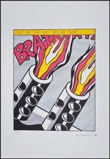ROY LICHTENSTEIN * As i opened Fire*50 x 35cm*signed lithograph*limited # 90/150