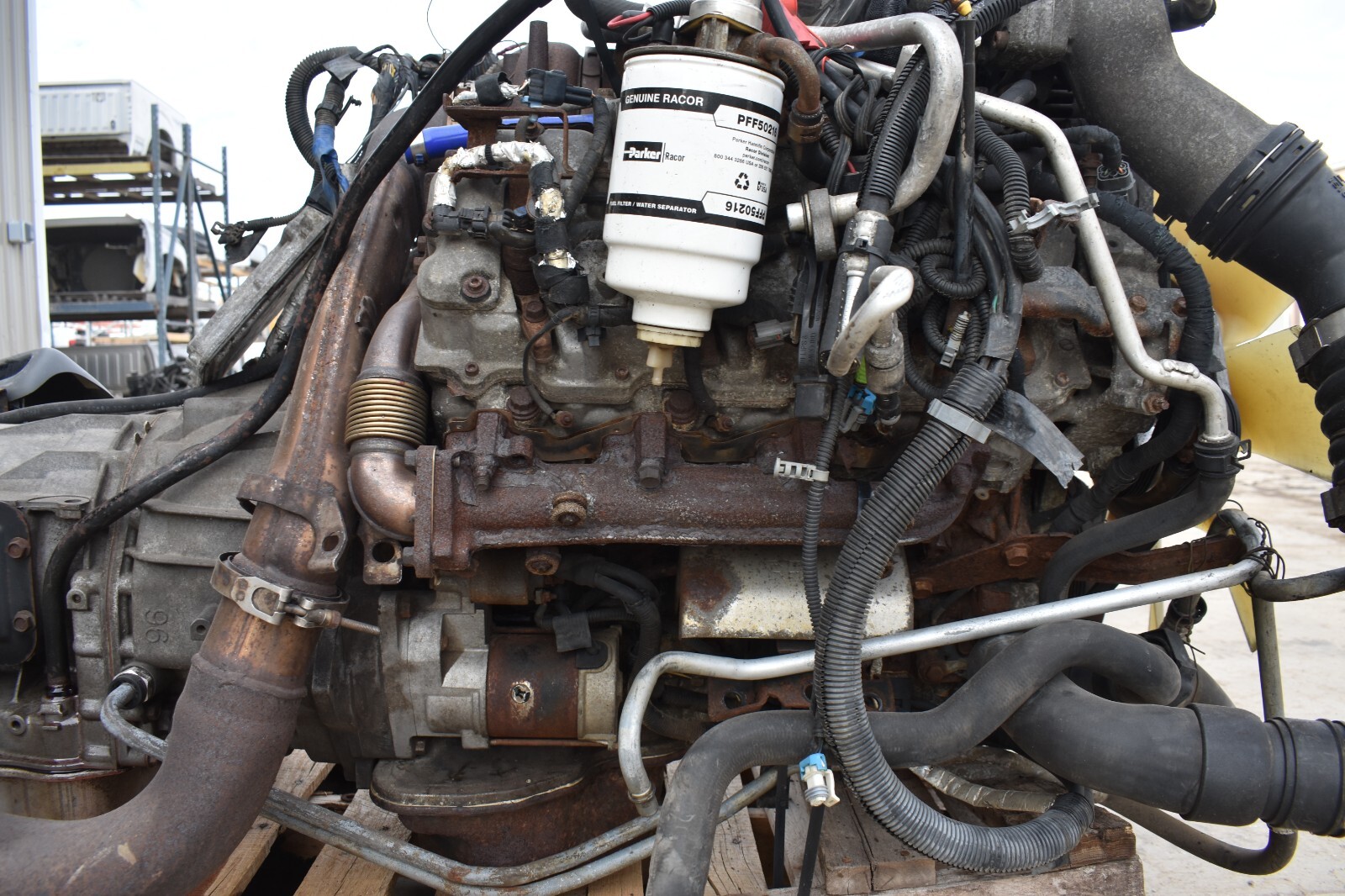 2006 DURAMAX 6.6 LBZ ENGINE 4X4 ALLISON TRANS & TRANSFER CASE LIFTOUT