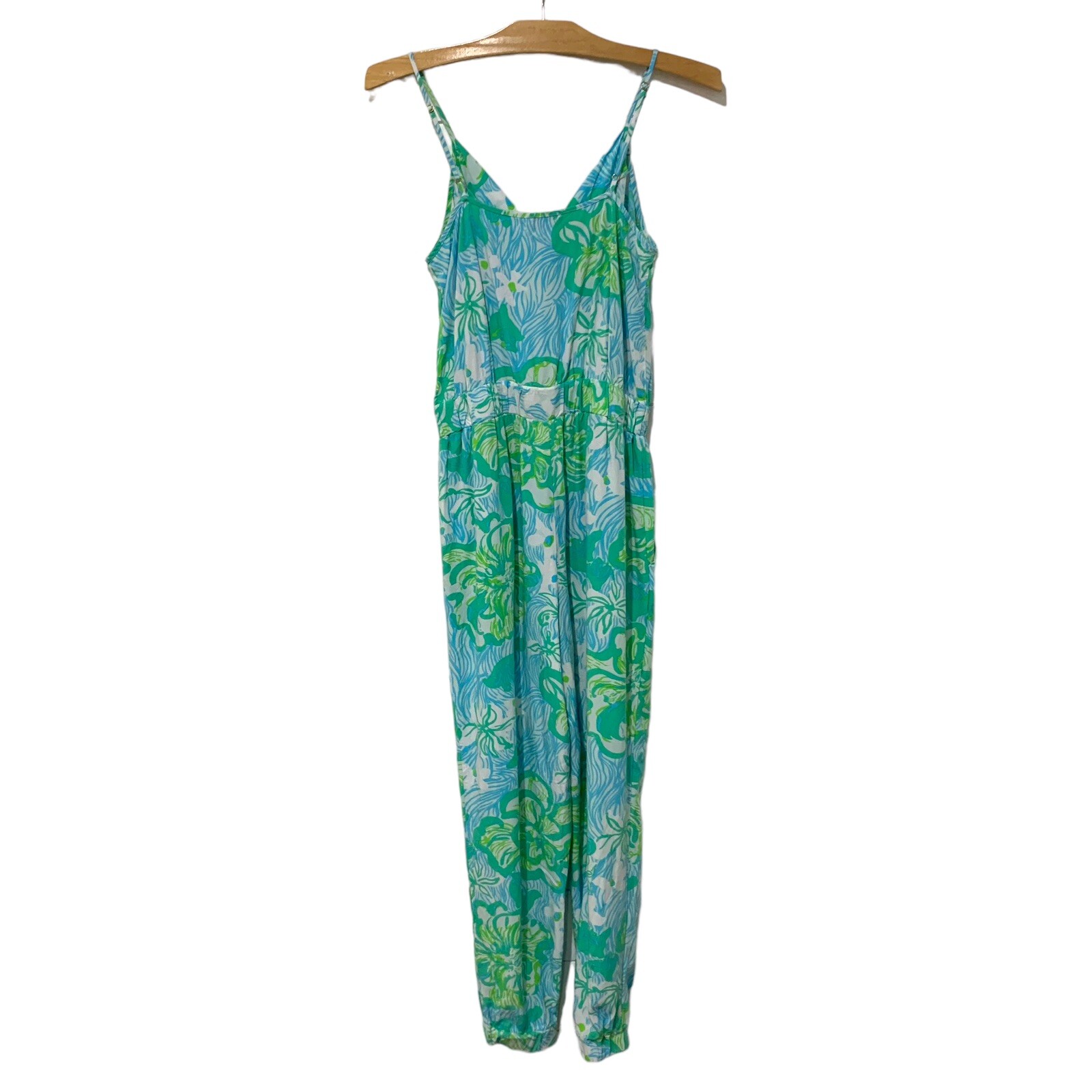 Lilly Pulitzer | Jumpsuit Melba Green Lagoon Slee… - image 12