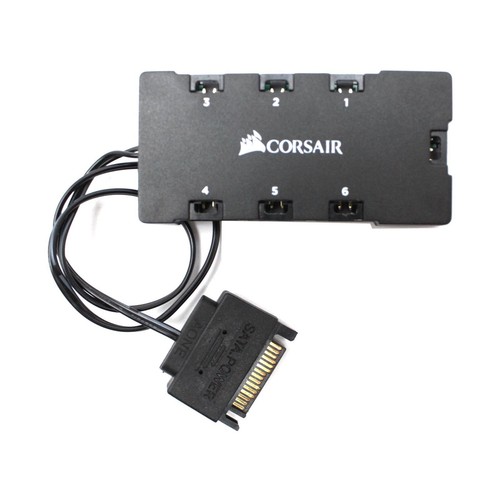 Corsair RGB Fan LED Hub für Corsair LED Lüftersteuerung SATA, schwarz #332913 - Afbeelding 2 van 6